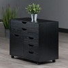 Winsome Halifax Wide Mobile Cabinet with 5- Drawers, for Home