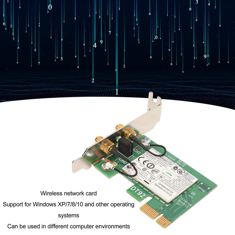 AR5BDT92 AR9280 300Mbps PCIE WiFi Card 2.4GHz 5GHz Dual Band