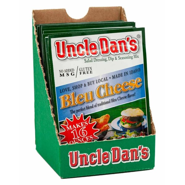 Uncle Dan's Bleu Cheese | Singles Case – 12 Count (Pack of 1)