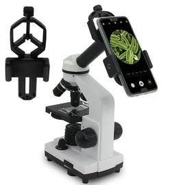 Hemobllo Soporte para Telescopio De Teléfono Clip Adaptador para Microscopio Sostenedor De Celular para Microscopio Ideal para Camping Observación De Aves Conciertos Y Viajes