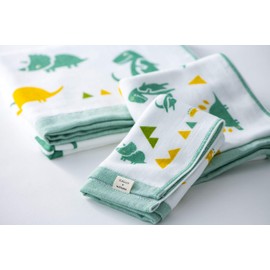 : Kainoo x KATACHI Imabari Towel, Single Sided Gauze, Face Towel, 13.4 x 31.5 inches (34 x 80 cm), Made in Japan, Imabari Towel, 100% Cotton, Gentle on the Skin, Cute, 100% Cotton, Capri Pattern, Kindergarten, Nursery, Camping, Yoga, Gym, Bath, Spa, For Kids