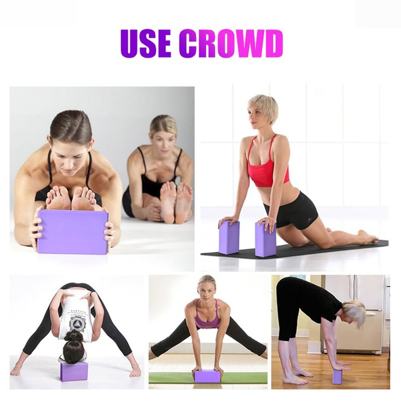 1x Yoga Block Brick Foaming Home Exercise Practice Fitness Gym