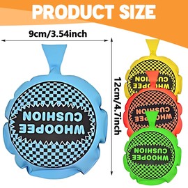 JUGUTA Pack of 4 Fart Cushions, Large Loud, Self-Inflating Cushion, Funny Whoopee Cushion, Prank Props, Party Toy for Adults and Children (10.5 cm)