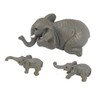 Cute Elephant Mother and Babies Figurines Hanging Statue Resin Animal