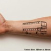 'Double Decker Bus' Temporary Tattoo - Water Resistant, Skin-Safe, Non-Toxic