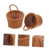 CIYODO 2pcs Woven Storage Basket Wall Hanging Fruit Basket for