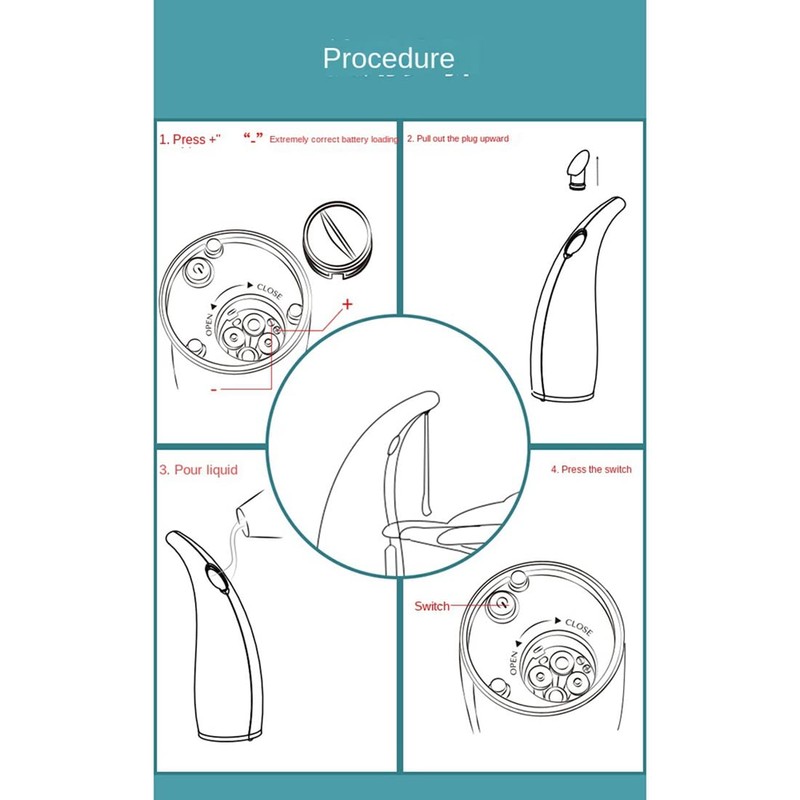 Giyofom 300ML Automatic Soap Dispenser, Touchless Electric Auto Sensor Soap