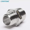 LTWFITTING Stainless Steel 316 Pipe Hex Reducing Nipple Fitting 1/2