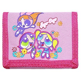 Wallet - Power Puff Girls - Girls w/ Flowers - Pink Trifold