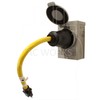 AC WORKS Generator to Transfer Switch 50Amp Inlet Box Adapter
