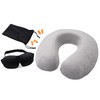 ZOLLNER Rest Set 3-Piece Neck Pillow, Sleeping Mask and Ear
