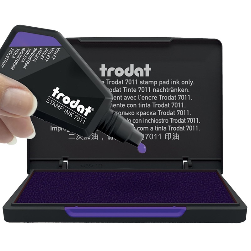 Trodat Stamp Pad 9051, Violet, for Manual Stamps – Size