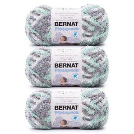 Bernat PIPSQUEAK SB Seaspray VARG Yarn - 3 Pack of 100g/3.5 oz - 100% Polyester - #5 Bulky - 101 Yards - Knitting/Crochet