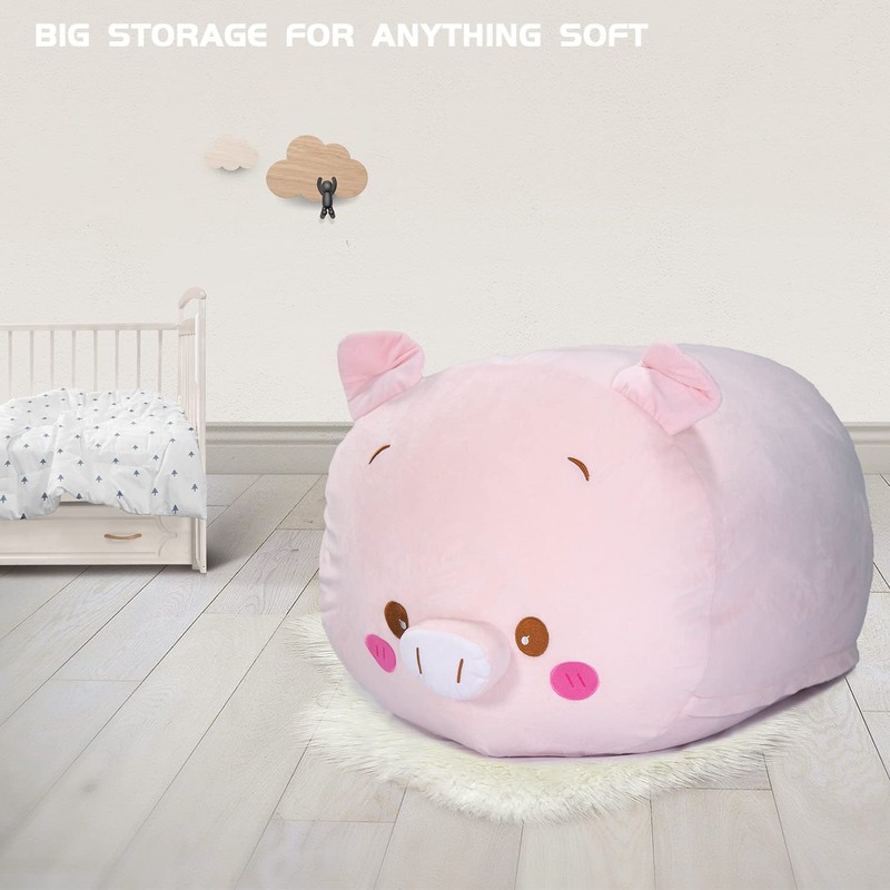 CueBear Plush Storage Bag, Futon Storage Bag, Duvet, Toy Storage