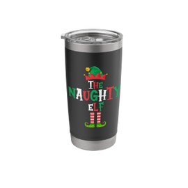 The Naughty Elf - Funny Matching Family Group Christmas Stainless Steel Insulated Tumbler