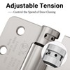 Haidms 2 Pack Self Closing Door Hinges 4" Brushed Nickel