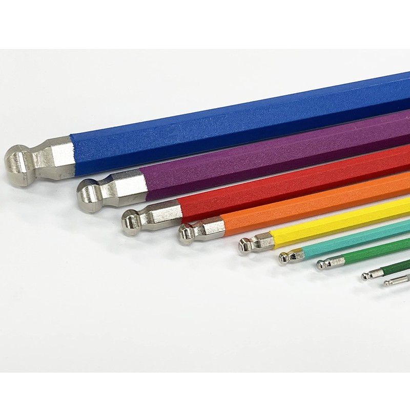 NOGUCHI YC-623-9C Color Hex Wrench Set, Set of 9