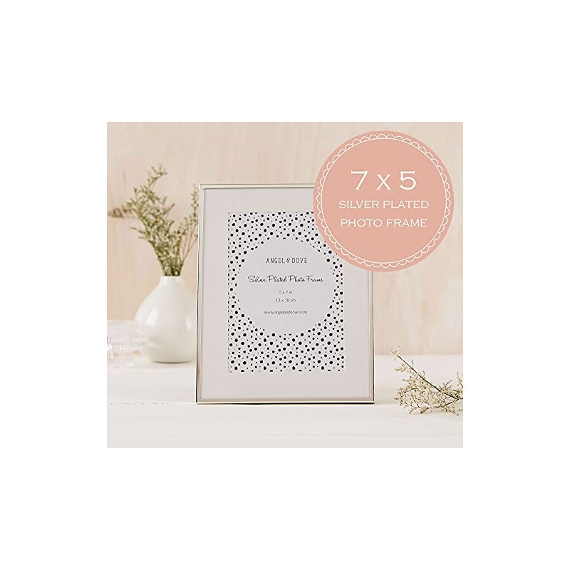 ANGEL & DOVE Silver Plated Frame for 7 x 5