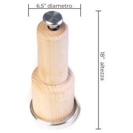 Mastertec Nutcracker and Almond Geppetto ; Almond Crusher in Wood and Stainless Steel; Walnut Split; Made 100% in Italy.