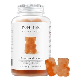 Unichi Rose Iron Gummy, 60 Gummies