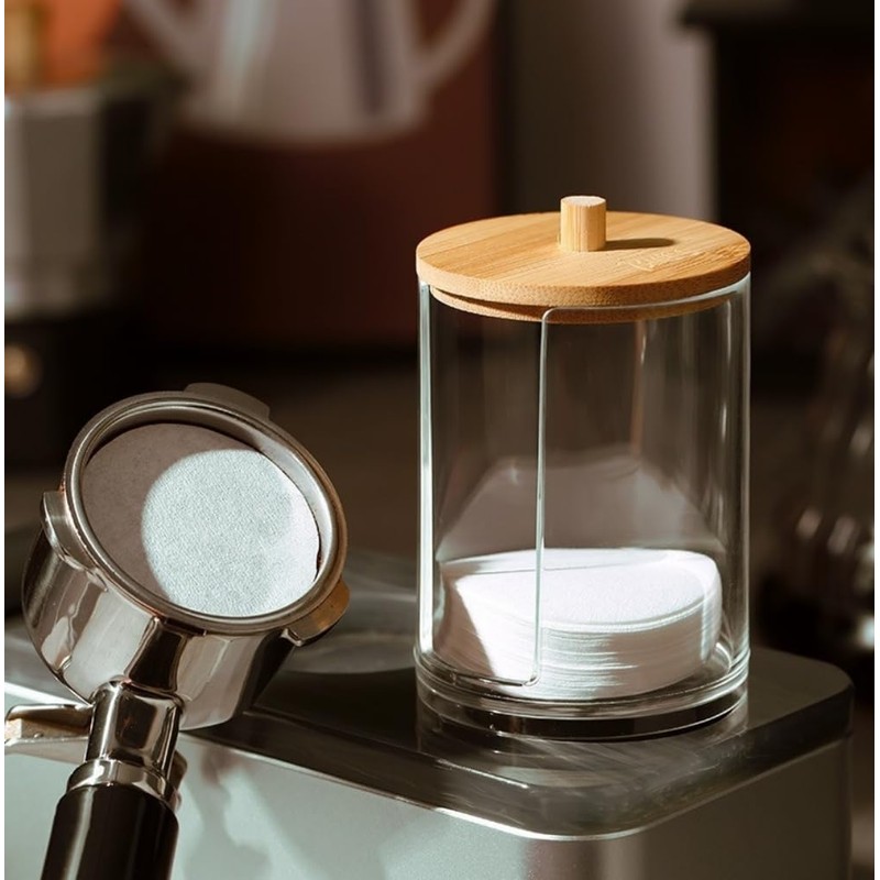 RYUHYF Espresso Paper Filter Holder Coffee Filter Storage Container with