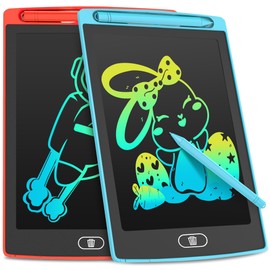 LEYAOYAO LCD Schreibtafel Spielzeug für Kinder 8.5 Zoll, 2er-Pack Maltafel, LCD Schreibtafel für Kinder, Spielzeug für Kinder, Bunte Kritzeleien, Geschenke für 3-8 Jährige Mädchen Jungen