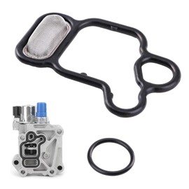 MOXRUQ 2 PCS Head Cylinder Solenoid Valve Gasket Kit, 15815-R40-A01 91319-PAA-A01 VTEC Solenoid Gasket Filter Spool Valve with Sealing Ring, Compatible with A-cura ILX TSX, H-onda Accord Civic CR-V
