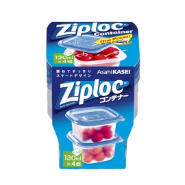 Ziploc Containers, Square, 4.1 fl oz (130 ml), Pack of 4