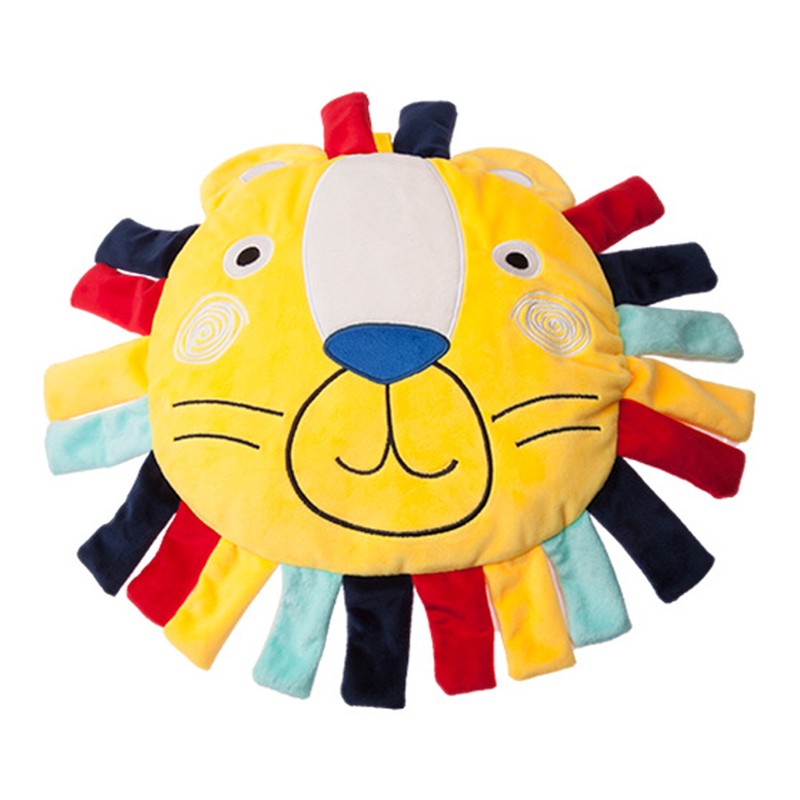Infant Pillow Cartoon Animal Doll Soothing Baby Comforting Plush Rattle