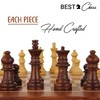 BCBESTCHESS Premium Quality, Handcrafted Magnetic Travel Foldable Chess Board Set,