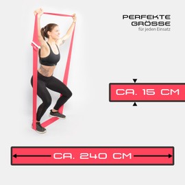 Schmidt Sports Physio Band - 2M Long 150mm Wide, Pink