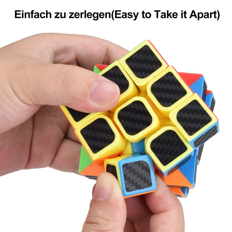 DealKits Rubik's Cube x 2, Magic Speed Cube 3x3, Stress