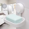 LEVERLOC Soap Holder Suction Cup NO-Drilling & Removable Suction Soap