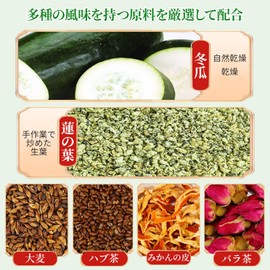 Heixi Winter Melon Leaf Tea Winter Melon Tea Kagano Tea Kagano Tea 12.7 oz (360 g) / 3 Bags (4 g x 90 Packs) Winter Melon Leaf Tea Diet Tea Reducing Fat Tea For Obese People Herbal Tea Medicinal Tea