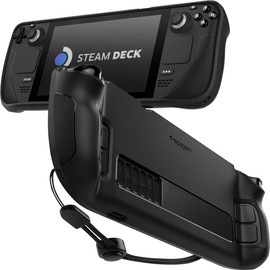 Spigen Rugged Armor Case Compatible with Steam Deck LCD (2022) / Steam Deck OLED (2023) - Matte Black