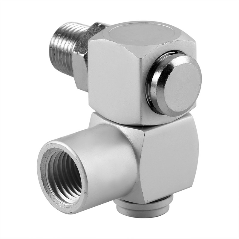4pcs/Set Aluminum 1/4" Universal 360 Swivel Air Hose Connector Adapter