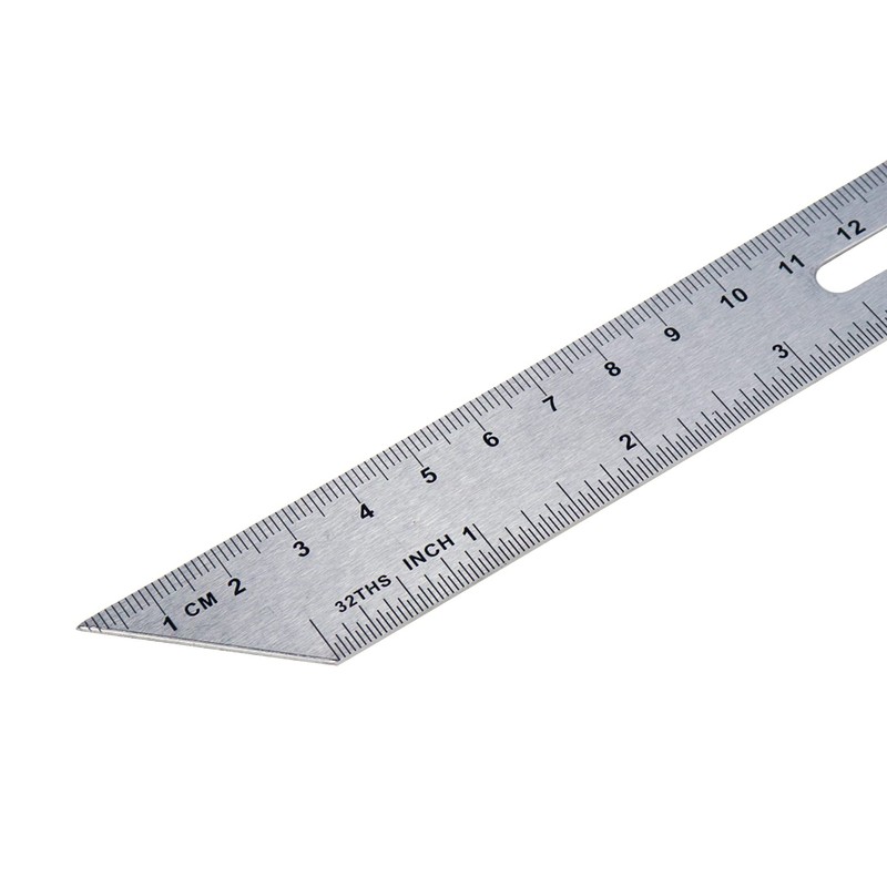 Antrader 12" T-Shaped Inclined Sliding Angle Ruler,Multiple Angle Adjustable Gauge