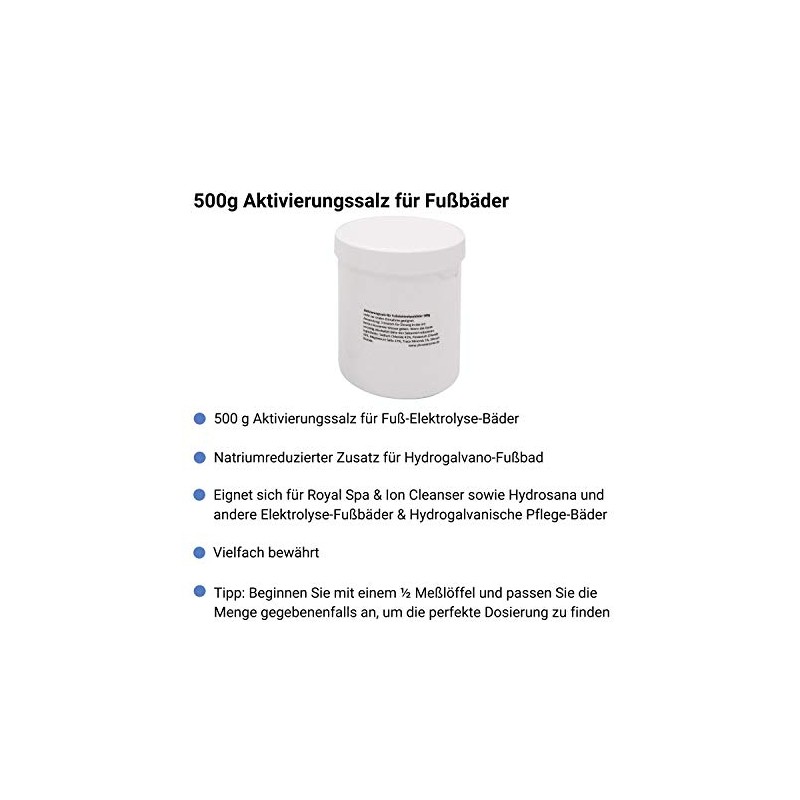 chi-enterprise 500 g Activation Salt for Foot Electrolysis Baths, Sodium