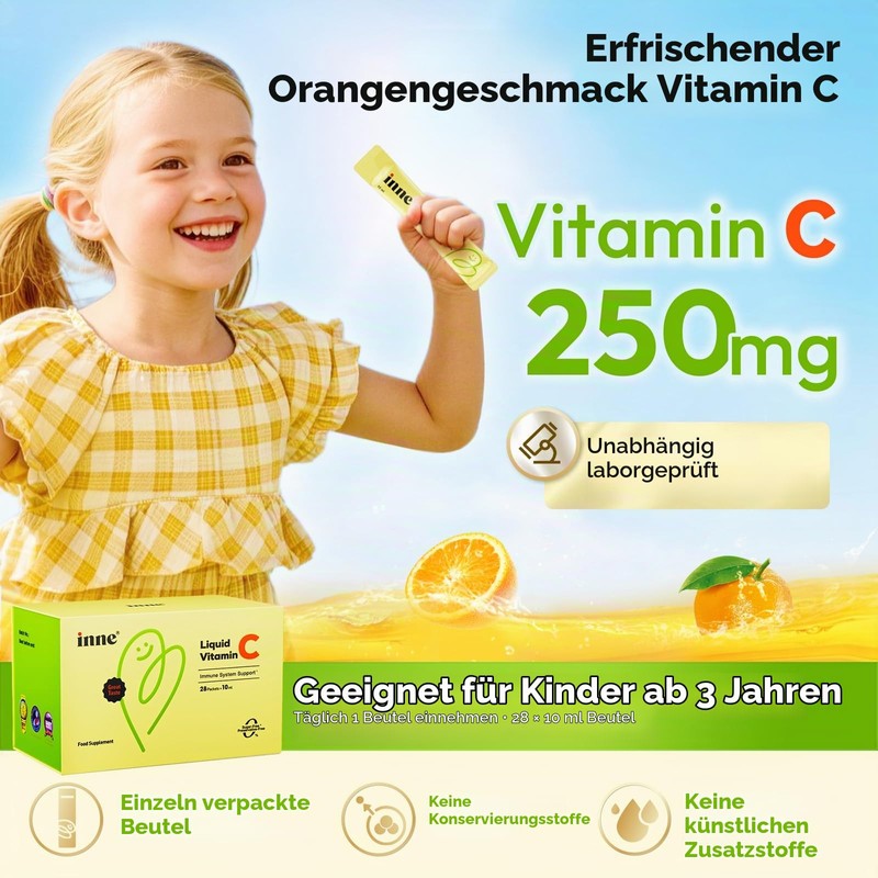 inne Vitamin C for Children, Liquid - 250 mg High