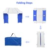Modern-Depo 15.9"x14.2"x9.6" Large Portable Folding Beach Table for Sand Foldable
