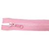 Plastic Zip Separable for Jackets 40 cm Pink