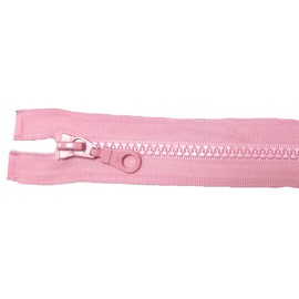 Plastic Zip Separable for Jackets 40 cm Pink