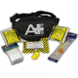 A Plus Survival 1 Day Emergency Car Office Work Camping Survival Kit Fanny Pack Bug Out Bag