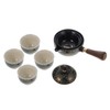 Ciieeo 1 Set Portable Ceramic Teapot Set with Side Handle