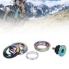 LeBycle Mountain Bike Headset Road Bicycle Double Bearing Headset 28.6x44‑50.6x30mm