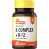 Sundance Vitamins B-Complex + B-12-60 Tablets, Pack of 3