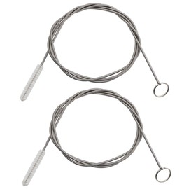 GDOMI 2PCS Long Drain Brush Flexible Feeding Tube Brush Slim Cleaning Brush Hose Pipe Brush