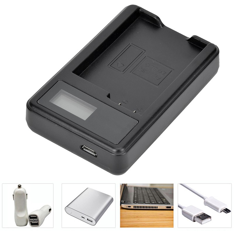 SEIVI EN EL15 Camera Battery Charger LCD Charging Display for