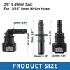 A ABSOPRO Fuel Line Hose Release Connector 3/8" 9.49mm to