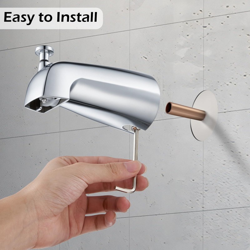 Wintap Slip-on Tub Spout with Diverter, Compatible with 1/2 Inch